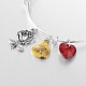 Mother's Day Adjustable Silver Plated Brass Charm Bangles Expandable Bangles BJEW-JB02007-02-2