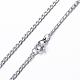 304 Stainless Steel Curb Chain Necklaces NJEW-P147-05P-3