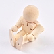 Unfinished Blank Wooden Robot Toys DIY-WH0163-77A-2