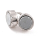 Rhodium Plated 925 Sterling Silver Magnetic Clasps STER-A001-01P-2