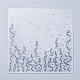 プラスチックエンボスフォルダー  凹凸エンボスステンシル  手工芸品の写真アルバムの装飾のため  波の模様  150x150x2.5~3mm X-DIY-P007-A01-2