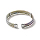 304 bracelet manchette ouvert en corde torsadée triple couche en acier inoxydable pour femme BJEW-P283-09M-3