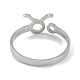Не тускнеющее открытое кольцо-манжета из нержавеющей стали 304 созвездия для женщин RJEW-L122-001P-06-3