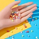 400Pcs 8 Colors Transparent Acrylic Beads TACR-YW0001-44-7