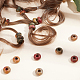 Nbeads 20 pezzo di perline per capelli con pietre preziose G-NB0003-72A-01-5