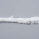 ポリエステルとナイロンの糸  模造ファーミンクウール  ソフトコート編み用  ホワイト  20x0.5mm YCOR-H002-04-3