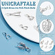 Unicraftale 48Pcs 6 Style Brass Ice Pick Pinch Bails KK-UN0001-50-5