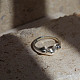 Shegrace anello regolabile con 925 rana in argento sterling placcato rodio JR847A-2