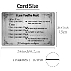 Rectángulo 201 tarjeta de cartera de transferencia térmica en blanco personalizada de acero inoxidable DIY-WH0252-022-2