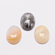Ovales cabochons agate naturelle G-K020-40x30mm-06-1