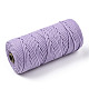 コットン糸  マクラメコード  装飾的な糸のスレッド  DIYの工芸品について  ギフトラッピングとジュエリー作り  紫色のメディア  3mm  約109.36ヤード（100m）/ロール。 OCOR-T001-02-25-2