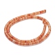 Chapelets de perles en aventurine rouge naturelle G-H230-15-2