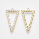 ABS Plastic Imitation Pearl Pendants X-PALLOY-T071-020-2