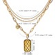 3-lagige Halskette aus Titanstahl JN1018A-7