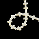 Chapelets de perles de croix de coquillage naturel SSHEL-F290-17-2