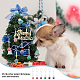 12 pièces 6 couleurs alliage émail chien patte empreinte pendentif décorations HJEW-AB00266-5