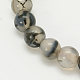 Natural Grey Agate Beads Strands G-G390-12mm-07-1
