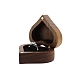 Коробки для хранения деревянных колец в форме сердца PW-WG86876-01-3