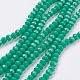 Faceted Solid Color Glass Rondelle Bead Strands GLAA-Q044-4mm-20-4