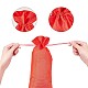 模造黄麻布の袋  ボトルバッグ  巾着袋  ミックスカラー  34~35x14~15cm  2個/カラー  12個/セット PH-ABAG-G008-01-4
