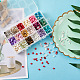 Cheriswelry 360g 18 couleurs coquille d'eau douce et ensembles de perles de pierre précieuse G-CW0001-01-6