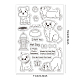 GLOBLELAND Cute Dogs Stamps Golden Retriever Corgi Schnauzer Silicone Clear Stamp Seals for Cards Making DIY Scrapbooking Photo Journal Album Decoration DIY-WH0167-56-648-2