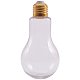 Creative Plastic Light Bulb Shaped Bottle AJEW-NB0001-05-4
