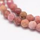 Chapelets de perles en rhodonite naturelle G-F460-57-4