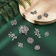 SUNNYCLUE 1 Box 64pcs 8 Styles Butterfly Tree of Life Connector Charms Findings Chakra Flower Craft Supplies for DIY Jewellery Bracelet Necklace Earring Making Crafting Accessories TIBE-SC0001-58-4