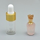Zu öffnende Parfümflaschenanhänger aus natürlichem Rosenquarz G-E556-03D-1
