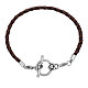 Braided Leather Cord Bracelet Makings MAK-M021-11-A-1