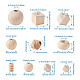 Незаконченные деревянные бусы WOOD-TA0002-14-8