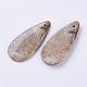Natural Fossil Coral Pendants G-K171-04A-1