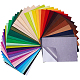 BENECREAT 40 Pack Assorted Color Back Self-Adhesive Felt Fabri Sheets DIY-BC0010-16-6