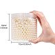 PandaHall Elite about 1500 Pieces 8mm Beige No Holes/Undrilled ABS Plastic Imitated Pearl Beads for Vase Fillers Table Scatter Wedding Party Home Decoration PH-MACR-F033-8mm-22-3