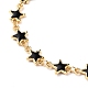 Alloy Enamel Star Link Chain Bracelets & Necklaces Jewelry Sets X-SJEW-JS01140-4
