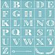 OLYCRAFT Self-Adhesive Silk Screen Printing Stencil Alphabet Reusable Pattern Stencils for Painting on Wood Fabric T-Shirt Wall and Home Decorations #4 DIY-WH0173-043-1
