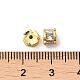 Perles de zircone cubique de placage de rack en laiton KK-K273-14G-3