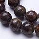 Chapelets de perles en bronzite naturel G-D855-12-12mm-3
