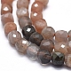 Chapelets de perles de sunstone naturelle naturelles G-D0013-30-3