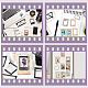Gorgecraft 6 set 6 stili di blocchi di carta per album vuoti SCRA-GF0001-07-7
