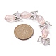 Brins de perles de verre galvanisées en forme de fée d'ange AJEW-JB01173-02-4