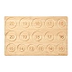 長方形の木製ブレスレットデザインボード  ビーズジュエリー作り  バリーウッド  43.9x27.5x1cm TOOL-YWC0003-02-1