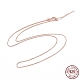 925 collier chaînes de blé en argent sterling pour femme STER-I021-04RG-1