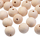 Perles rondes en bois non fini X-WOOD-Q008-30mm-LF-1