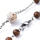Collane di perle di rosario in lega stile tibetano NJEW-JN02455-01-4