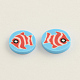 Handmade Animal Theme Polymer Clay Cabochons for Ear Studs Making CLAY-R057-14-2