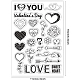 BENECREAT Valentine's Day Theme Clear Stamps DIY-WH0167-57-0046-2