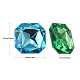 Cabuchones de diamante de imitación de acrílico de Taiwan imitación GACR-A013-23x23mm-M-3