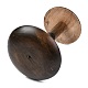 Porte-chapeaux en forme de dôme en bois AJEW-I051-01A-02-5